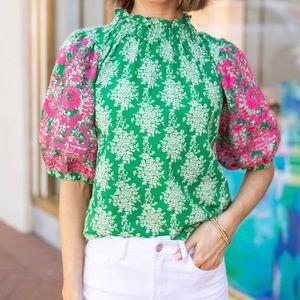 THML Embroidered blouse small